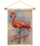 Flamingo - Birds Garden Friends Vertical Impressions Decorative Flags HG137342 Made In USA