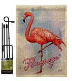 Flamingo - Birds Garden Friends Vertical Impressions Decorative Flags HG137342 Made In USA