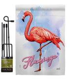 Flamingo - Birds Garden Friends Vertical Impressions Decorative Flags HG137342 Made In USA