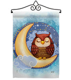 Midnight Owl - Birds Garden Friends Vertical Impressions Decorative Flags HG137356 Made In USA