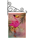 Summer Flamingo - Birds Garden Friends Vertical Impressions Decorative Flags HG137513 Made In USA