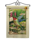 Hummingbird Garden - Birds Garden Friends Vertical Impressions Decorative Flags HG191058 Made In USA