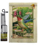 Hummingbird Garden - Birds Garden Friends Vertical Impressions Decorative Flags HG191058 Made In USA