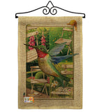 Hummingbird Garden - Birds Garden Friends Vertical Impressions Decorative Flags HG191058 Made In USA