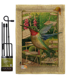 Hummingbird Garden - Birds Garden Friends Vertical Impressions Decorative Flags HG191058 Made In USA