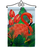 Flamingo Paradise - Birds Garden Friends Vertical Impressions Decorative Flags HG192121 Made In USA