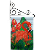 Flamingo Paradise - Birds Garden Friends Vertical Impressions Decorative Flags HG192121 Made In USA