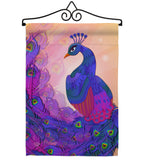 Beautiful Peafowl - Birds Garden Friends Vertical Impressions Decorative Flags HG192123 Made In USA