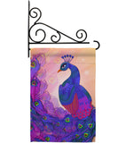 Beautiful Peafowl - Birds Garden Friends Vertical Impressions Decorative Flags HG192123 Made In USA