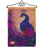 Beautiful Peafowl - Birds Garden Friends Vertical Impressions Decorative Flags HG192123 Made In USA