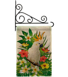 Tropical Cockatoo - Birds Garden Friends Vertical Impressions Decorative Flags HG192216 Made In USA