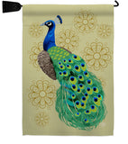 Peacock - Birds Garden Friends Vertical Impressions Decorative Flags HG192346 Made In USA