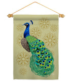 Peacock - Birds Garden Friends Vertical Impressions Decorative Flags HG192346 Made In USA