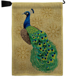 Peacock - Birds Garden Friends Vertical Impressions Decorative Flags HG192346 Made In USA