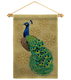 Peacock - Birds Garden Friends Vertical Impressions Decorative Flags HG192346 Made In USA