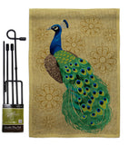 Peacock - Birds Garden Friends Vertical Impressions Decorative Flags HG192346 Made In USA