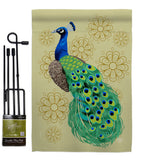 Peacock - Birds Garden Friends Vertical Impressions Decorative Flags HG192346 Made In USA