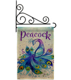 Beautiful Peacock - Birds Garden Friends Vertical Impressions Decorative Flags HG192568 Made In USA