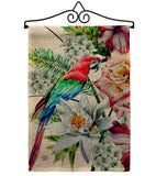 Tropical Parrot - Birds Garden Friends Vertical Impressions Decorative Flags HG192647 Made In USA