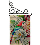 Tropical Parrot - Birds Garden Friends Vertical Impressions Decorative Flags HG192647 Made In USA