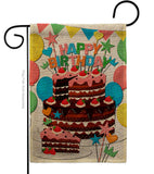 Birthday Wish - Party Celebration Special Occasion Vertical Impressions Decorative Flags HG120259 Made In USA