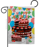 Birthday Wish - Party Celebration Special Occasion Vertical Impressions Decorative Flags HG120259 Made In USA