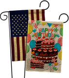 Birthday Wish - Party Celebration Special Occasion Vertical Impressions Decorative Flags HG120259 Made In USA