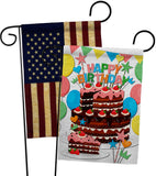 Birthday Wish - Party Celebration Special Occasion Vertical Impressions Decorative Flags HG120259 Made In USA