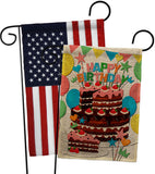 Birthday Wish - Party Celebration Special Occasion Vertical Impressions Decorative Flags HG120259 Made In USA