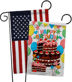 Birthday Wish - Party Celebration Special Occasion Vertical Impressions Decorative Flags HG120259 Made In USA