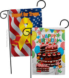 Birthday Wish - Party Celebration Special Occasion Vertical Impressions Decorative Flags HG120259 Made In USA