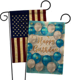 Birthday Balloons - Party Celebration Special Occasion Vertical Impressions Decorative Flags HG190055 Made In USA