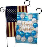 Birthday Balloons - Party Celebration Special Occasion Vertical Impressions Decorative Flags HG190055 Made In USA