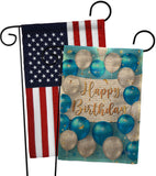 Birthday Balloons - Party Celebration Special Occasion Vertical Impressions Decorative Flags HG190055 Made In USA