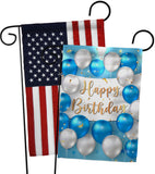 Birthday Balloons - Party Celebration Special Occasion Vertical Impressions Decorative Flags HG190055 Made In USA