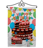 Birthday Wish - Party Celebration Special Occasion Vertical Impressions Decorative Flags HG120259 Made In USA