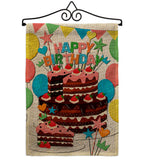 Birthday Wish - Party Celebration Special Occasion Vertical Impressions Decorative Flags HG120259 Made In USA