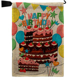 Birthday Wish - Party Celebration Special Occasion Vertical Impressions Decorative Flags HG120259 Made In USA