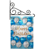 Birthday Balloons - Party Celebration Special Occasion Vertical Impressions Decorative Flags HG190055 Made In USA
