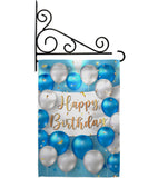 Birthday Balloons - Party Celebration Special Occasion Vertical Impressions Decorative Flags HG190055 Made In USA