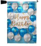 Birthday Balloons - Party Celebration Special Occasion Vertical Impressions Decorative Flags HG190055 Made In USA