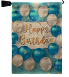 Birthday Balloons - Party Celebration Special Occasion Vertical Impressions Decorative Flags HG190055 Made In USA