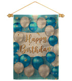 Birthday Balloons - Party Celebration Special Occasion Vertical Impressions Decorative Flags HG190055 Made In USA