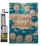 Birthday Balloons - Party Celebration Special Occasion Vertical Impressions Decorative Flags HG190055 Made In USA