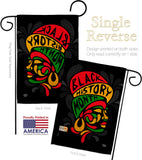  African-American Month - Support Inspirational Vertical Impressions Decorative Flags HG190039 Made In USA