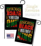 Educated Black History - Support Inspirational Vertical Impressions Decorative Flags HG190072 Made In USA
