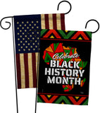 Let Celebrate BHM - Support Inspirational Vertical Impressions Decorative Flags HG120036 Made In USA