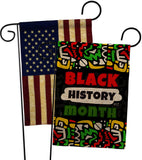 Celebrate Black History - Support Inspirational Vertical Impressions Decorative Flags HG130311 Made In USA