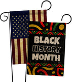 Hornoring Black History - Support Inspirational Vertical Impressions Decorative Flags HG130312 Made In USA