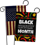 Hornoring Black History - Support Inspirational Vertical Impressions Decorative Flags HG130312 Made In USA